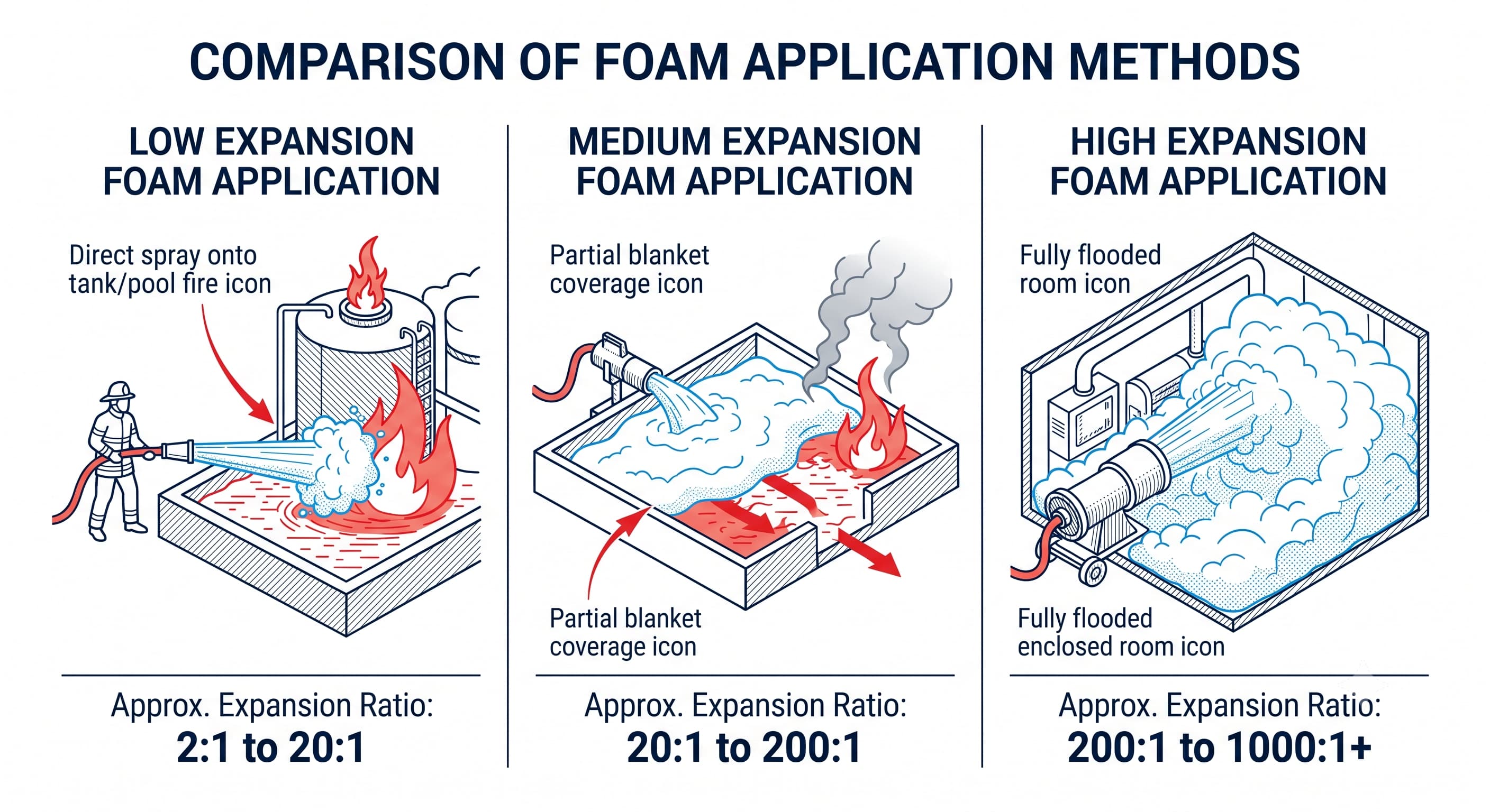 Foam Fire Suppression Systems Explained: Low, Medium and High Expansion